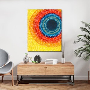 Melograno, Alma Thomas, L'eclissi, dipinto a olio, stampe artistiche, Alma Thomas, opere d'arte, poster su tela della mostra di Alma Thomas
