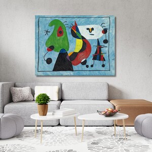 Stampa a olio di Joan Miró Sans Titre, poster astratto di Joan Miró, tela della mostra di Joan Miró, stampa artistica da parete di Joan Miró, opera d'arte di Joan Miró