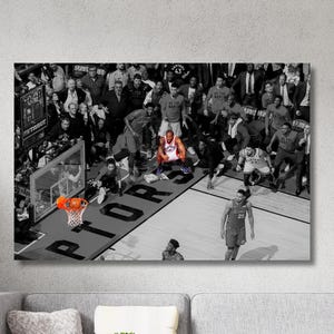 Kawhi Last Shot Canvas Wall Art, Kawhi Leonard Poster, Kawhi Canvas Print, Man Cave Art Decor, Game Room Decor, Kawhi Leonard Last Shot Arts