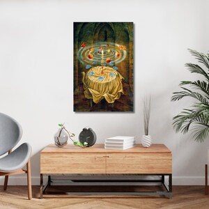 Naturaleza Muerta Resucitando di Remedios Varo Stampe su pittura a olio, Remedios Varo Wall Art, Remedios Varo Opere d'arte Mostra Poster su tela