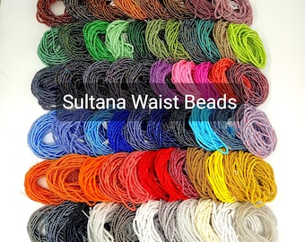 COLORFUL 60 inches waist beads,belly chain beads,waist beads tie on,black owned shop,belly beads, african waist beads,body beads