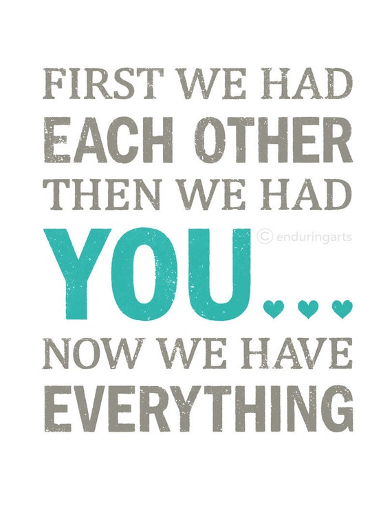 Ähnliche Artikel wie Zuerst hatten wir einander Wort Kunstdruck in grau