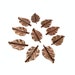 Leaf Copper Leaves Bead Supply Mixed Media 10 Leaves