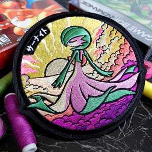 Anime Video Game Japanese PKM character - Iron on - Embroidery patch