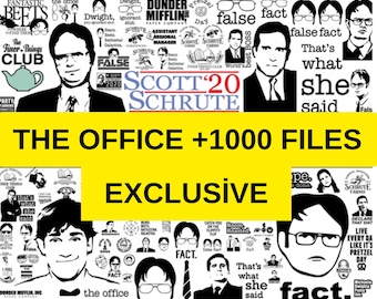 The Office BIG Bundle Svg, The Office Svg, The Office Cricut Svg, Png Pdf Dxf Eps Digital File
