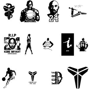 Kobe Bryant Bundle, İron Press Svg-png