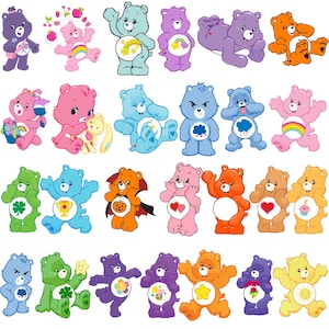 Paquete SVG de Ositos Cariñositos, paquete SVG-PNG de dibujos animados de Iron Press