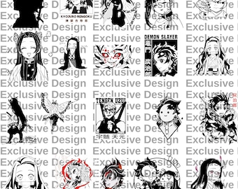 Anime Bundle Svg, Japanese svg, Growforge, Anime png bundle, Anime Vector bundle, Digital Files