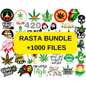 Rasta BIG SVG-Bundle, Marihuana-Svg, Stoner-Svg-Bundle, Jamaika-Svg, Unkraut-Svg BobMarley SVG-Dateien