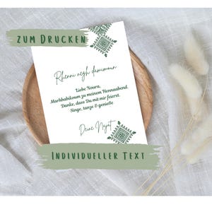 Henna avond plaatskaarten Marokkaanse plaatskaarten Henna traditionele gepersonaliseerde plaatskaarten Henna avond plaatskaart Broderie Tarz Farsi