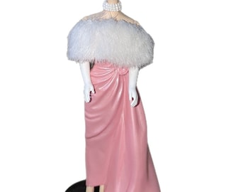 Vintage Hallmark Ornament 1996 Barbie Enchanted Evening Pink Dress Christmas Box