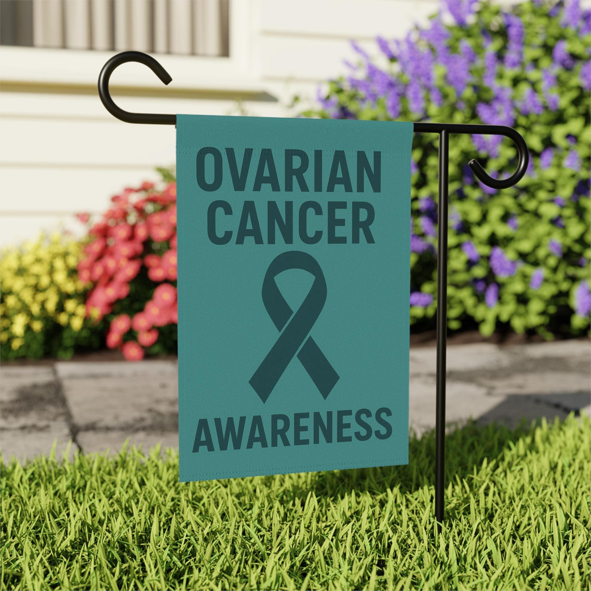 3dRose Flagge "Support The Fight For Ovarian Cancer" – 30,5x45,7 Cm, Polyester, Für Garten & Wand