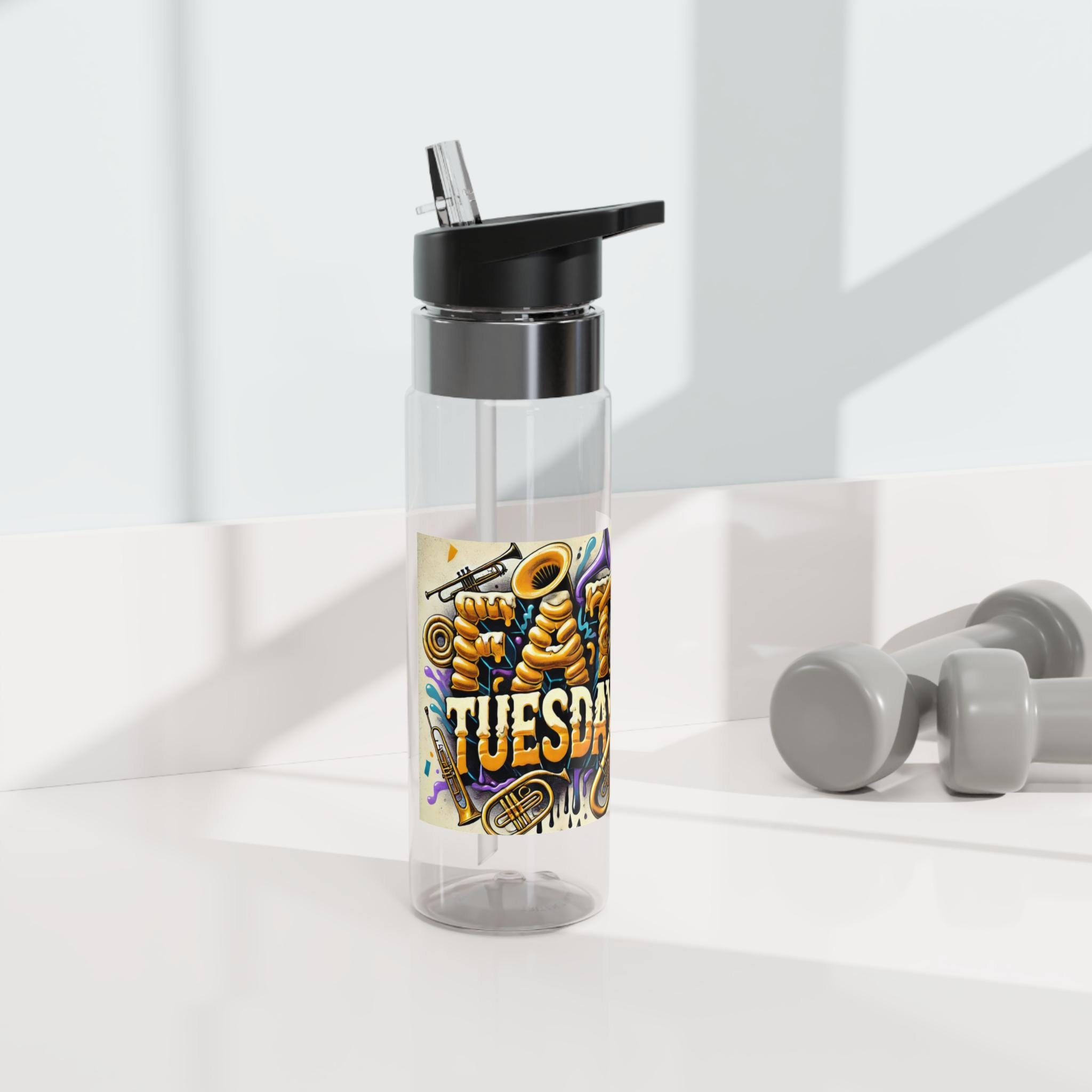 Fat Tuesday Tritan Sport Bottle, Hydration, Workout, Gifts