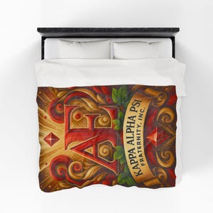 Kappa Alpha Psi Plush Blanket: Fraternity Home Decor