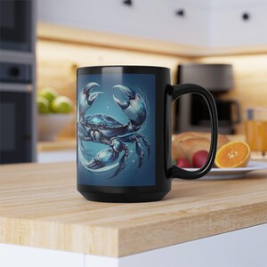 Cancer Zodiac Mug: Astrology Crab Art, Birthday Gift