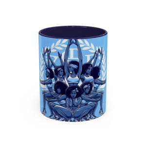 Blue and White Ceramic Mug: Sisterhood Gift (11oz and 15oz)