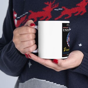 Patriotic Coffee Mug, Political Tea Cup, Donald Trump 2025 Inaugural 47th President Gift, USA Flag Drinkware, Patriotic Colors Drink Mug