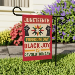 House Banner, Juneteenth Freedom Day Black Joy Revolutionary Flags, Wall Hanging, Home Decor, Outdoor Flag, Yard Sign