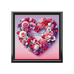 Personalized Wooden Jewelry Box: Engraved Keepsake Gift