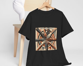 Diversity Circle Tee, Unity Hands T-Shirt, Inclusive Cotton Top, Multicultural Graphic Shirt, Equality Apparel