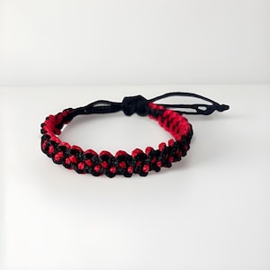 CUSTOM COLORS Cobra Style Paracord Bracelet for Wrist, Ankle, Two Colors Unisex