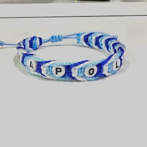 Pulseira Napoli FC Pulseira Torcedores Pulseira Ajustável Unissex