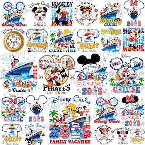 2025 Family Cruise Png Bundle, Cruise Trip 2025 Png, Family Vacation 2025 Png, Magical Kingdom, Friend Squad, Family Trip Shirt Sublimation