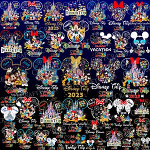 Family Trip 2025 Png Bundle, Family Vacation 2025 Png, Magical Kingdom Png, Vacay Mode Png, Friend Squad Png, Trip T-Shirt for Sublimation