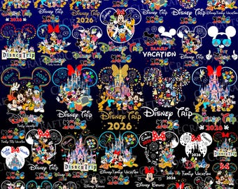 Bundle Family Vacation 2026 PNG, Family Reunion 2026 Png, Vacay Mode 2026 Png, Family Trip 2026 Png, Magical Kingdom Png, Friend Squad Png