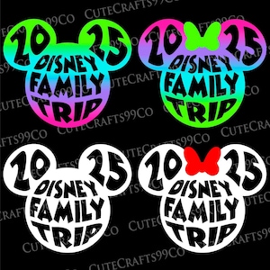 2025 Mouse Family Vacation Svg Png, Family Trip 2025 Svg, Friend Squad Svg, Magical Kingdom Svg, Files For Cricut, Shirt Sublimation