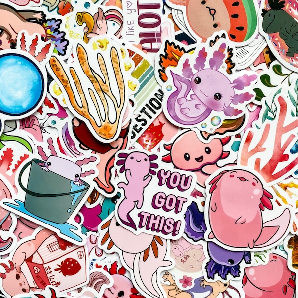 Sticker Axelo Axolotl Stickers - Etsy
