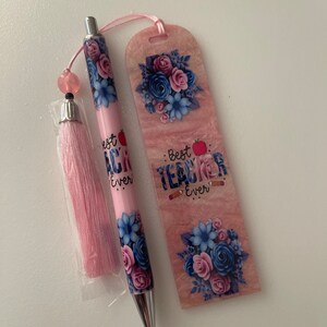 Glitter Pen and Bookmark set
