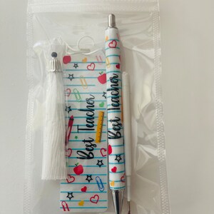 Glitter Pen and Bookmark set