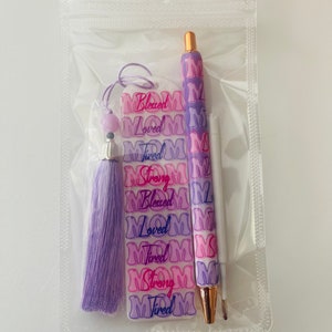 Glitter Pen and Bookmark set for Moms