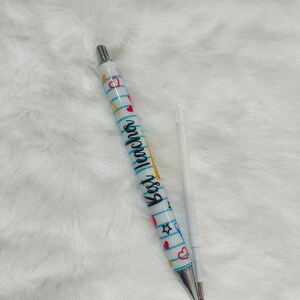 BEST TEACHER glitter pen
