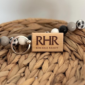 Custom Wood Engraved Keychains - Home Sweet Home