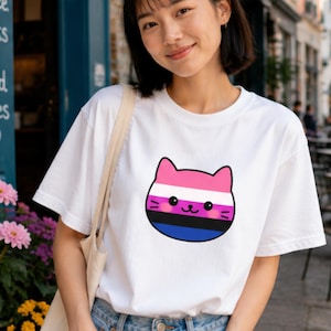 Chemise chat Always Me, t-shirt Genderfluid Pride, cadeau queer pour amoureux des chats
