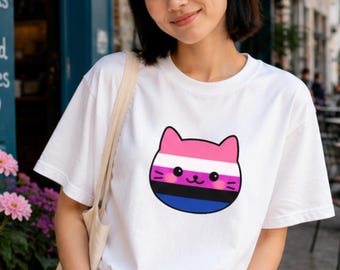 Always Me Cat Shirt, Genderfluid Pride Tee, Queer Cat Lover Gift