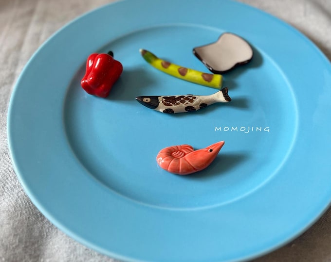 Ceramic Vegetable Food Chopstick Rests, Tableware Pottery Holder