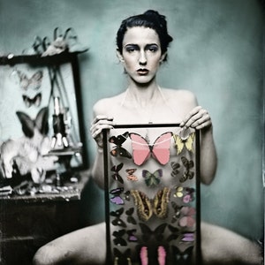 Artist&#39;s Proof inkjet print: The Butterfly Collector (series) from original tintype