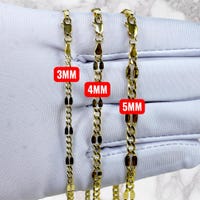 10k SOLID Real Gold Diamond Cut Ice Link Chain Necklace Rose Gold ...