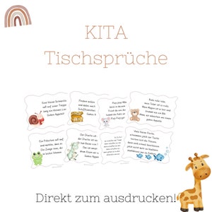 8 schöne Tischsprüche für die Kita