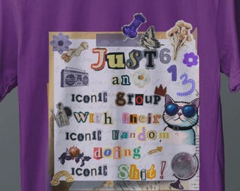 Nur eine Ikone der Gruppe PNG, BTS inspirierte Collagenkunst, Fandom Zitat Design, Grunge Typografie Print, ästhetischer digitaler Download