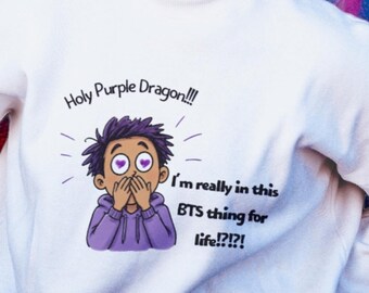 In This BTS thing for life PNG, Kpop Fan Art Design , Doodle Art, ARMY inspired Art, Digital Download