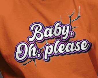 BTS Please-inspirerad PNG | Kpop-design | BTS-inspirerad fankonst | Typografi Baby Oh Please-grafik | Digital nedladdning