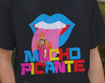 BTS Tae Mucho Picante PNG | Roligt konsertögonblick | Kpop fan art sublimeringsdesign | Kryddig tungdesign | ARMY Humor png
