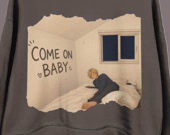 BTS Jimin Come On Baby PNG | Rolig Run BTS Meme | Kpop Fan Art Sublimeringsdesign | Lekfull Anime T-shirtdesign | Arméhumor png