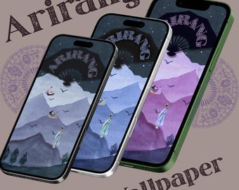 BTS ARIRANG Tapete, Telefon Hintergrund, ARMY Digital Download, Sehnsucht & Wiedervereinigung Kunst, minimale koreanische inspirierte Tapete