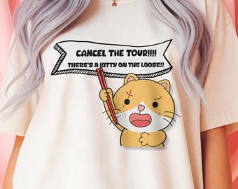 „Cancel the Tour“-Agust-D-Meme-PNG-Bundle, BTS-Konzert-Meme-Digital-Download, Agust-D-Katze-PNG, Haegeum-Essstäbchen-Fanart, Vorder- und Rückseitendesign