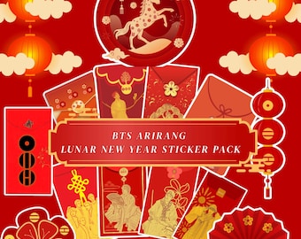 BTS ARIRANG Lunar New Year-klistermärkespaket